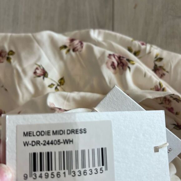 AUGUSTE  MELODIE MIDI DRESS size L - Picture 9 of 12